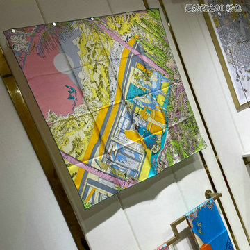 エルメス HERMES AN-WJHE230172023年夏最新入荷 カレ 90 ランデヴー ギャラン クエアスカーフ マフラー シルク