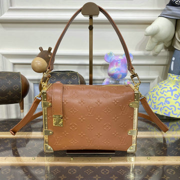 ルイヴィトン LOUISVUITTON 057-M21741 2023年最新入荷 サイドトランク スクエアバッグ 斜め掛け ショルダーバッグ レディースかばん クロスボディ