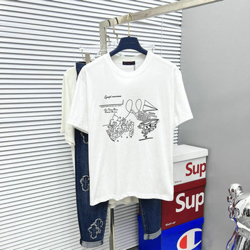 商品名称：ルイヴィトン LOUISVUITTON MS-TDLV23067 2023年夏最新入荷 Tシャツ 半袖 ショートスリーブ スウェットシャツ 短袖 トップス レジャーシャツ 男女兼用