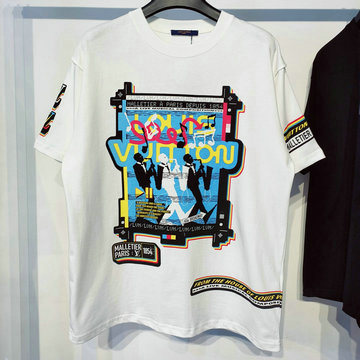 商品名称：ルイヴィトン LOUISVUITTON MS-TDLV23075 2023年夏最新入荷 Tシャツ 半袖 ショートスリーブ スウェットシャツ 短袖 トップス レジャーシャツ 男女兼用