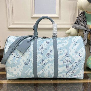 ルイヴィトン LOUISVUITTON 057-M22570  2023年最新入荷 キーポル バンドリエール 50 トラベルバッグ ダッフルバッグ 旅行かばん ボストンバッグ