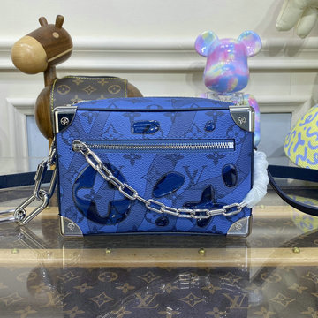 ルイヴィトン LOUISVUITTON 057-M22588 2023年最新入荷 ミニ ソフトトランク 斜め掛け ショルダーバッグ クロスボディバッグ スクエアバッグ モノグラム