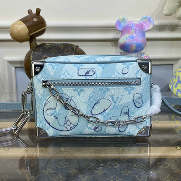 ルイヴィトン LOUISVUITTON 057-M22588Q 2023年最新入荷 ミニ ソフトトランク 斜め掛け ショルダーバッグ クロスボディバッグ スクエアバッグ モノグラム エクリプス