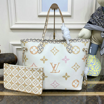 ルイヴィトン LOUISVUITTON 057-M22978 2023年最新入荷 LV バイ ザ プール ネヴァーフル MM トートバッグ ハンドバッグ トップハンドルバッグ