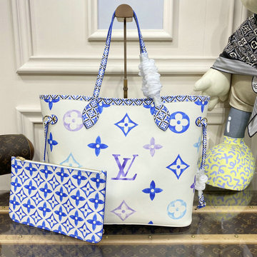 ルイヴィトン LOUISVUITTON 057-M22979 2023年最新入荷 LV バイ ザ プール ネヴァーフル MM トートバッグ ハンドバッグ トップハンドルバッグ