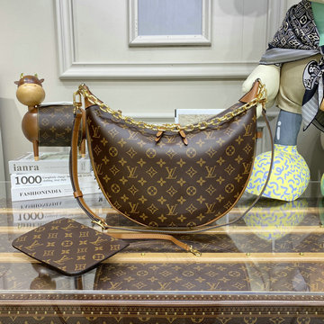 ルイヴィトン LOUISVUITTON 057-M46311 2023年最新入荷 ループ ホーボーバッグ 肩掛け ショルダーバッグ クロスボディバッグ レディースかばん