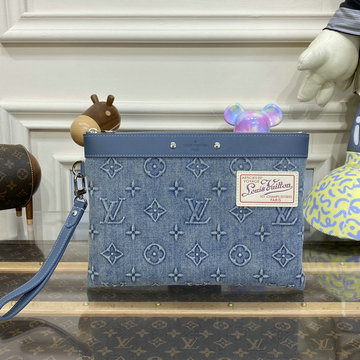 ルイヴィトン LOUISVUITTON 057-M82313 2023年最新入荷 ポシェット トゥ ゴー ポーチ ストラップ付き 手持ちかばん クラッチバッグ ビジネスバッグ