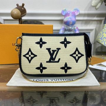 ルイヴィトン LOUISVUITTON 057-M82472 2023年最新入荷 LV バイ ザ プール ミニ ポシェット アクセソワール チェーンポーチ クラッチバッグ