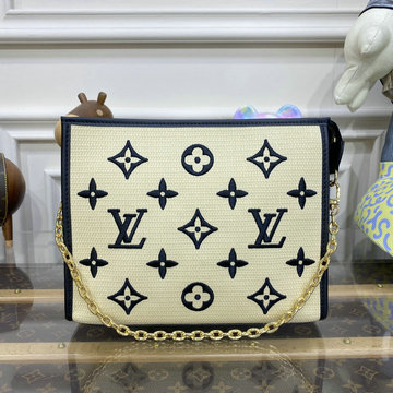 ルイヴィトン LOUISVUITTON 057-M82521 2023年最新入荷 LV バイ ザ プール ポッシュトワレット ポーチ 手持ちかばん ショルダーバッグ