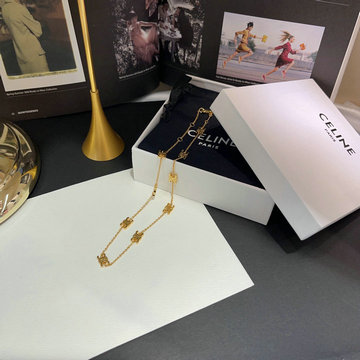 セリーヌ CELINE CZZ-XLCE23001 2023年最新入荷 トリオンフ ミニ トリオンフ ネックレス ゴールドフィニッシュ ブラス アクセサリー ジュエリー