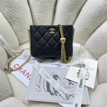 シャネル CHANEL CC-CH3830QBK 2023年最新入荷 スモール ホーボーバッグ 斜め掛け ショルダーバッグ クロスボディバッグ レディースかばん