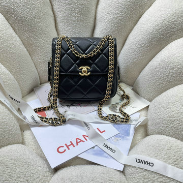シャネル CHANEL CC-CH3884BK 2023年最新入荷 スモール フラップバッグ 斜め掛け ショルダーバッグ バックパック リュックサック レディースかばん
