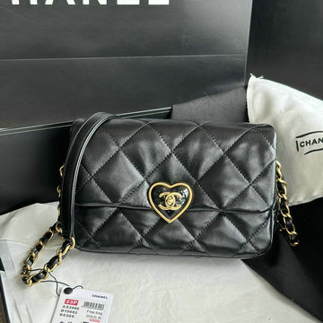シャネル CHANEL CC-CH3986BK 2023年最新入荷 スモール フラップバッグ 斜め掛け ショルダーバッグ クロスボディバッグ レディースかばん