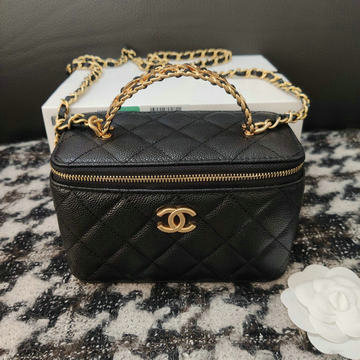 シャネル CHANEL CC-CH68070BK 2023年最新入荷 チェーン クラッチ ヴァニティー ケース トートバッグ 斜め掛け ショルダーバッグ クロスボディバッグ 化粧かばん