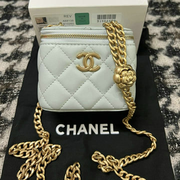 シャネル CHANEL CC-CH68139BS 2023年最新入荷 チェーン クラッチ ヴァニティー ケース 斜め掛け ショルダーバッグ クロスボディバッグ 化粧かばん