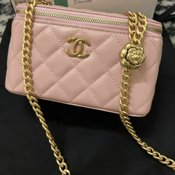 シャネル CHANEL CC-CH68140FH 2023年最新入荷 チェーン クラッチ ヴァニティー ケース 斜め掛け ショルダーバッグ クロスボディバッグ 化粧かばん