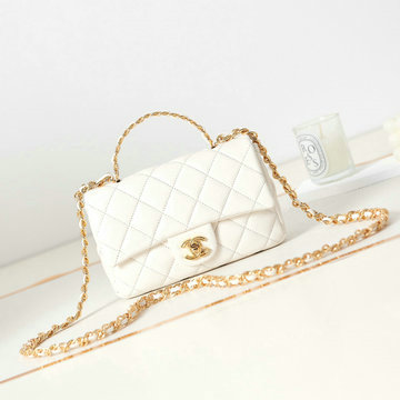 シャネル CHANEL CC-CH4023BS 2023年最新入荷 スモール トップハンドル フラップ バッグ 斜め掛け ショルダーバッグ クロスボディバッグ レディースかばん