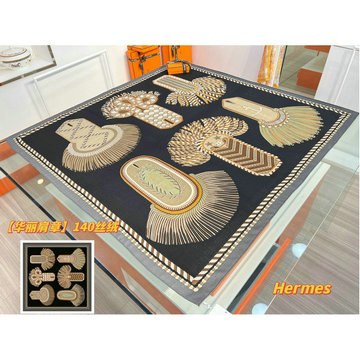 商品名称：エルメス HERMES AN-WJHE23033 2023年夏最新入荷 カレ 140 サーフィン ファン スクエアスカーフ マフラー シルク