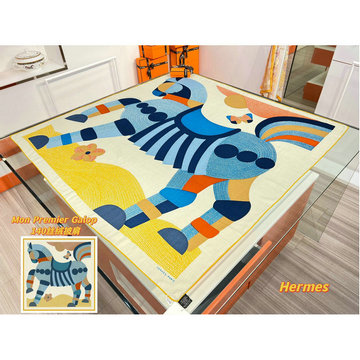 商品名称：エルメス HERMES AN-WJHE23034 2023年夏最新入荷 カレ 140 サーフィン ファン スクエアスカーフ マフラー シルク