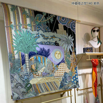 商品名称：エルメス HERMES AN-WJHE23036 2023年夏最新入荷 カレ 140 サーフィン ファン スクエアスカーフ マフラー シルク