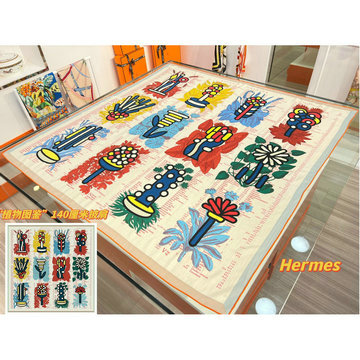 商品名称：エルメス HERMES AN-WJHE23037 2023年夏最新入荷 カレ 140 サーフィン ファン スクエアスカーフ マフラー シルク