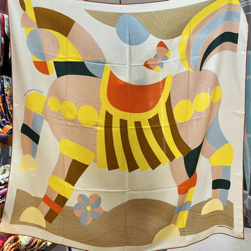 商品名称：エルメス HERMES AN-WJHE23038 2023年夏最新入荷 カレ 140 サーフィン ファン スクエアスカーフ マフラー シルク
