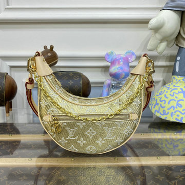 ルイヴィトン LOUISVUITTON 2023年最新入荷 ループ ホーボーバッグ 肩掛け ショルダーバッグ クロスボディバッグ レディースかばん