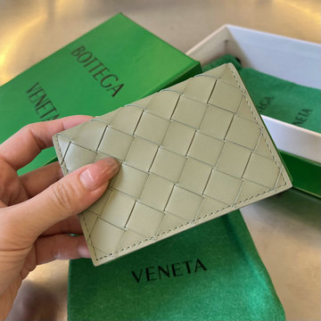 ボッテガヴェネタ BOTTEGAVENETA aj-BOV605720PQX 2023年最新入荷 イントレチャート カードケース 二つ折り短財布 名刺入れ