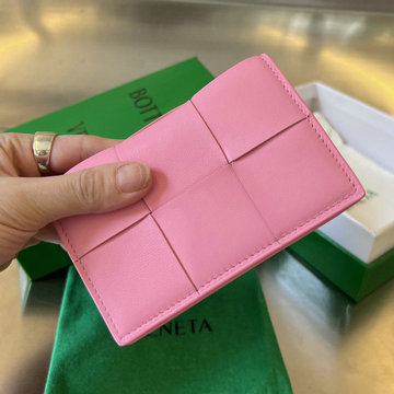 ボッテガヴェネタ BOTTEGAVENETA aj-BOV651396FH 2023年最新入荷 カセット ビジネスカードケース フラップ短財布 名刺入れ