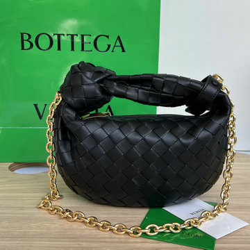 ボッテガヴェネタ BOTTEGAVENETA aj-BOV709562BK 2023年最新入荷 ミニ ジョディ ホーボーバッグ ハンドバッグ チェーン付き ショルダーバッグ