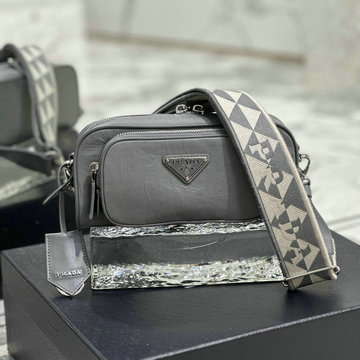 商品名称：プラダ PRADA GH-PD1BH198HS 2022年最新入荷 ナッパアンティーク マルチポケット 斜め掛け ショルダーバッグ クロスボディバッグ
