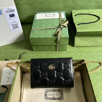商品名称：グッチ GUCCI GH-GG702228BK 2023年最新入荷 GGマトラッセ レザー ミニバッグ 斜め掛け ショルダーバッグ クロスボディバッグ レザー