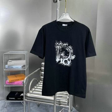クリスチャンディオール CHRISTIAN DIOR MS-TDCD23014 2023年最新入荷 Tシャツ 半袖 ショートスリーブ スウェットシャツ 短袖 クルーネック トップス 男女兼用