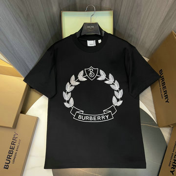 バーパリー BURBERRY MS-TDBR23016 2023年最新入荷 Tシャツ 半袖 ショートスリーブ スウェットシャツ 短袖 クルーネック トップス レジャーシャツ 男女兼用