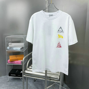 クリスチャンディオール CHRISTIAN DIOR MS-TDCD23016 2023年最新入荷 Tシャツ 半袖 ショートスリーブ スウェットシャツ 短袖 クルーネック トップス 男女兼用