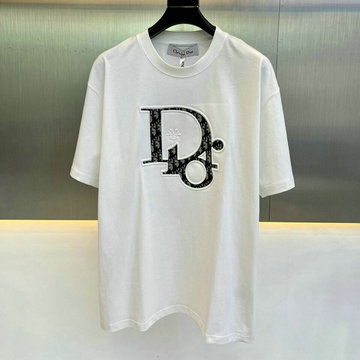クリスチャンディオール CHRISTIAN DIOR MS-TDCD23018 2023年最新入荷 Tシャツ 半袖 ショートスリーブ スウェットシャツ 短袖 クルーネック トップス 男女兼用