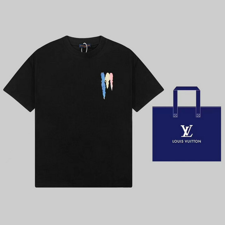 ルイヴィトン LOUISVUITTON MS-TDLV23114 2023年最新入荷 Tシャツ 半袖 ショートスリーブ スウェットシャツ 短袖 クルーネック トップス レジャーシャツ