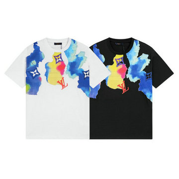 ルイヴィトン LOUISVUITTON MS-TDLV23127 2023年最新入荷 Tシャツ 半袖 ショートスリーブ スウェットシャツ 短袖 クルーネック トップス レジャーシャツ 男女兼用