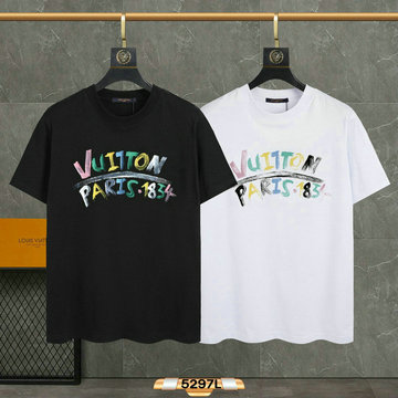 ルイヴィトン LOUISVUITTON MS-TDLV23135 2023年最新入荷 Tシャツ 半袖 ショートスリーブ スウェットシャツ 短袖 クルーネック トップス レジャーシャツ 男女兼用