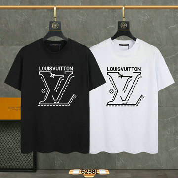 ルイヴィトン LOUISVUITTON MS-TDLV23138 2023年最新入荷 Tシャツ 半袖 ショートスリーブ スウェットシャツ 短袖 クルーネック トップス レジャーシャツ 男女兼用