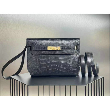 エルメスHERMES 063-HKLD25EPJBK 2023最新入荷 ケリー デペチェス ポーチ ストラップ付き 手持ちかばん クラッチバッグ ショルダーバッグ