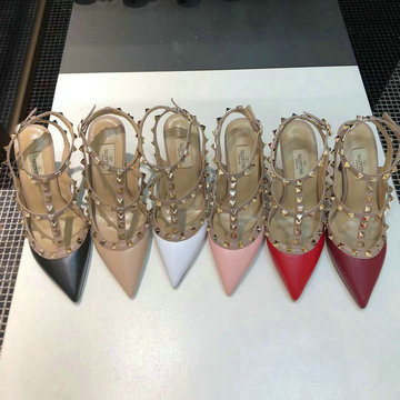 ヴァレンティノ Valentino 26-VTJ23001 2023年最新入荷 ロックスタッズ スリングバック パンプス ロハイヒールシューズ ピンヒール レディースシューズ 靴