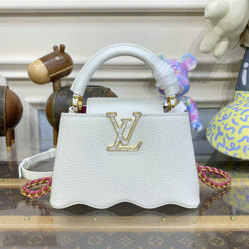 ルイヴィトン LOUISVUITTON 057-M22121 2023年最新入荷 カプシーヌ MINI トップハンドルバッグ トートバッグ 2way ショルダーバッグ クロスボディ