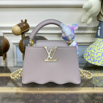 ルイヴィトン LOUISVUITTON 057-M22122 2023年最新入荷 カプシーヌ MINI トップハンドルバッグ トートバッグ 2way ショルダーバッグ クロスボディ レディースかばん