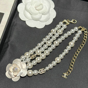 シャネル CHANEL CZZ-XLCH23027 2023年最新入荷 パール ネックレス ショートチェーン アクセサリー ジュエリー