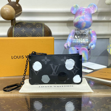 ルイヴィトン LOUISVUITTON 057-M81929 2023年最新入荷 LV x YK カードキーケース ポシェット クレ チェーン付き 小銭入れ 財布 コインケース