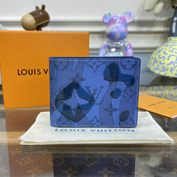 ルイヴィトン LOUISVUITTON 057-M82307 2023年最新入荷 ポルトフォイユ スレンダー 二つ折り短財布 ショートウォレット 札入れ カードポケット