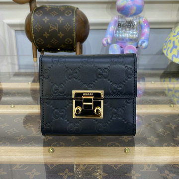 商品名称：グッチ GUCCI 057-GG453155PBK 2023年最新入荷 三つ折り短財布 フラップ ショートウォレット カード入れ 札入れ 名刺入れ