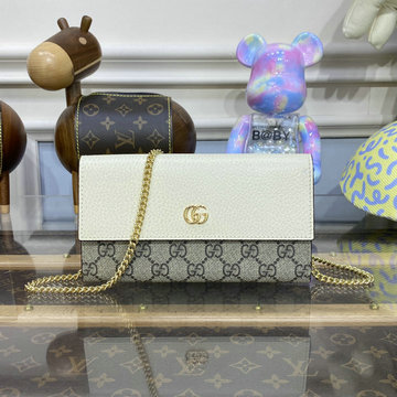 商品名称：グッチ GUCCI 057-GG546585BBS 2023年最新入荷 チェーンウォレット 斜め掛け ショルダーバッグ カード入れ フラップ長財布 小銭入れ