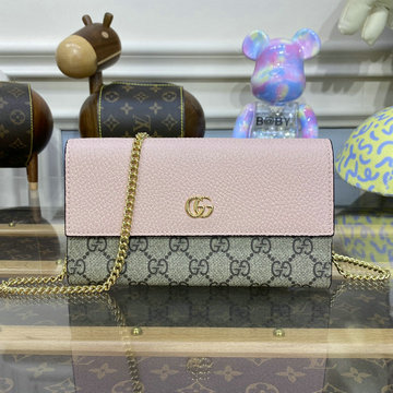 グッチ GUCCI 057-GG546585BFH 2023年最新入荷 チェーンウォレット 斜め掛け ショルダーバッグ カード入れ フラップ長財布 小銭入れ